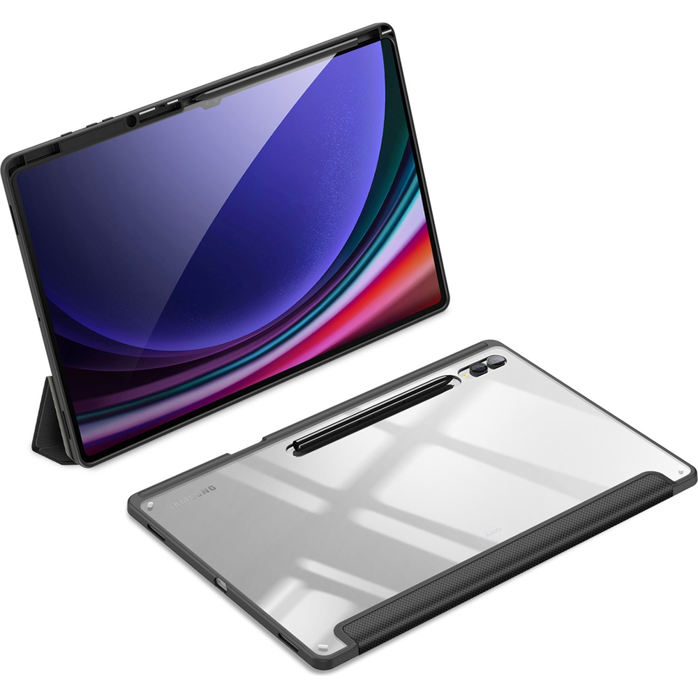 Etui z klapką Dux Ducis Toby do Galaxy Tab S10 Ultra/S9 Ultra/S8 Ultra, czarne